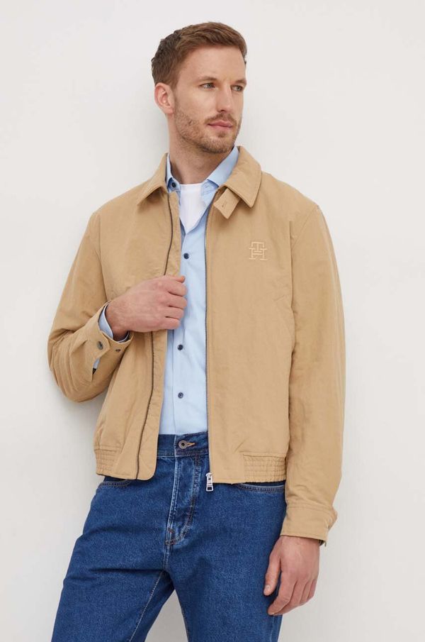 Tommy Hilfiger Jakna Tommy Hilfiger za muškarce, boja: smeđa, za prijelazno razdoblje