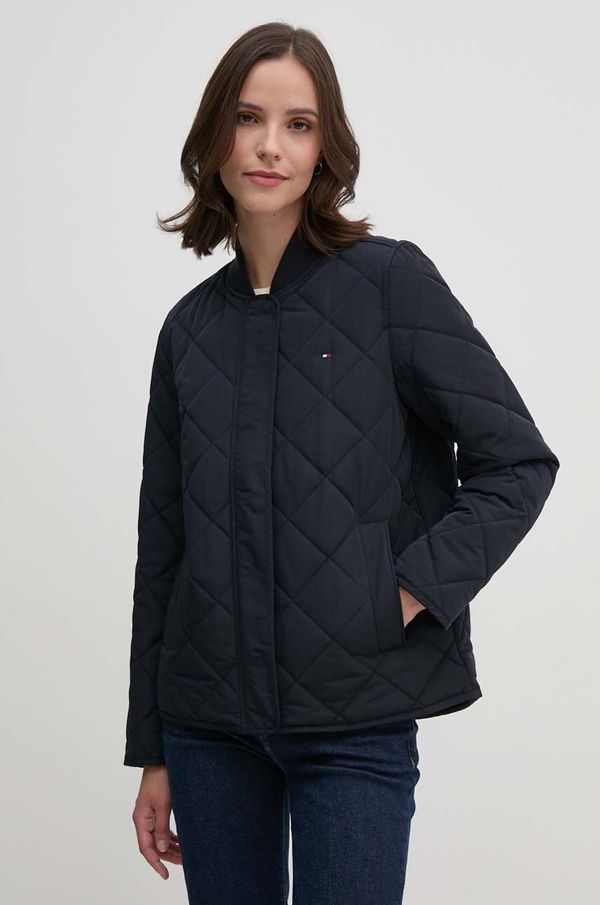 Tommy Hilfiger Jakna Tommy Hilfiger za žene, boja: tamno plava, za prijelazno razdoblje, WW0WW42376