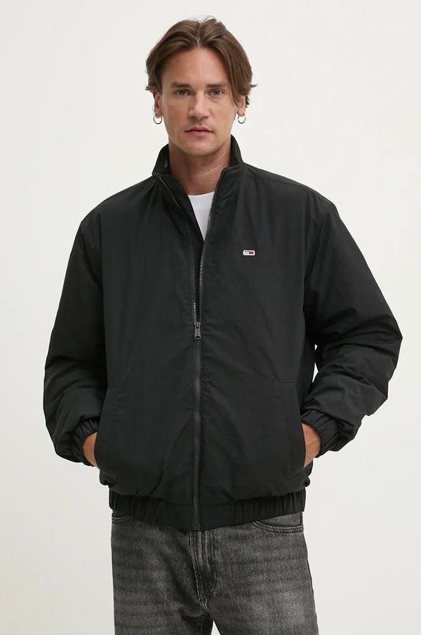 Tommy Jeans Jakna Tommy Jeans za muškarce, boja: crna, za prijelazno razdoblje, oversize, DM0DM19661