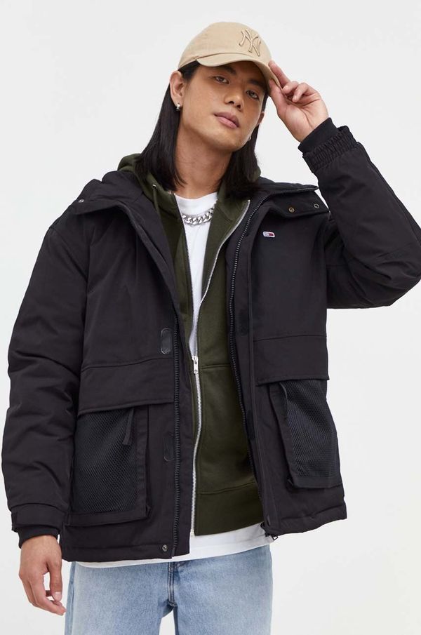 Tommy Jeans Jakna Tommy Jeans za muškarce, boja: crna, za zimu