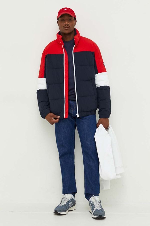 Tommy Jeans Jakna Tommy Jeans za muškarce, boja: tamno plava, za zimu, oversize