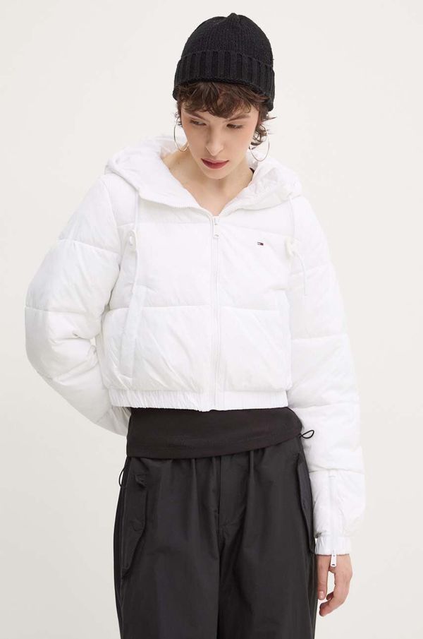 Tommy Jeans Jakna Tommy Jeans za žene, boja: bijela, za zimu, DW0DW18313