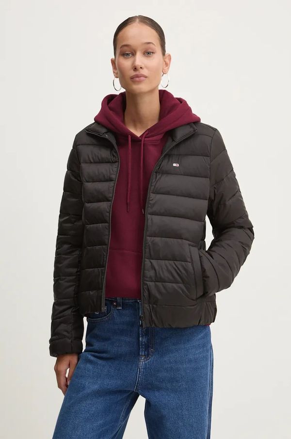 Tommy Jeans Jakna Tommy Jeans za žene, boja: crna, za prijelazno razdoblje, DW0DW17746