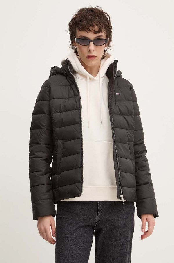 Tommy Jeans Jakna Tommy Jeans za žene, boja: crna, za zimu, DW0DW18311
