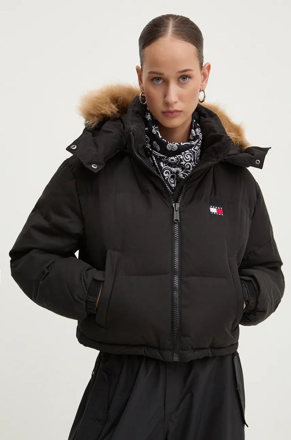 Tommy Jeans Jakna Tommy Jeans za žene, boja: crna, za zimu, DW0DW19687