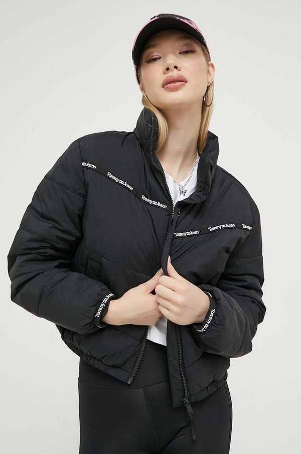 Tommy Jeans Jakna Tommy Jeans za žene, boja: crna, za zimu, oversize