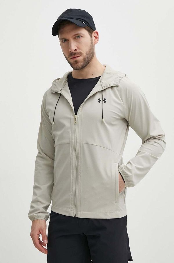 Under Armour Jakna Under Armour za muškarce, boja: bež, prijelazno razdoblje, 1377171