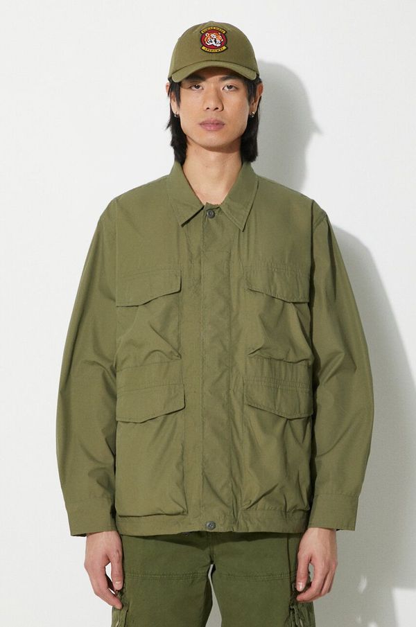 Universal Works Jakna Universal Works Parachute Field Jacket za muškarce, boja: zelena, za prijelazno razdoblje, 30115.OLIVE