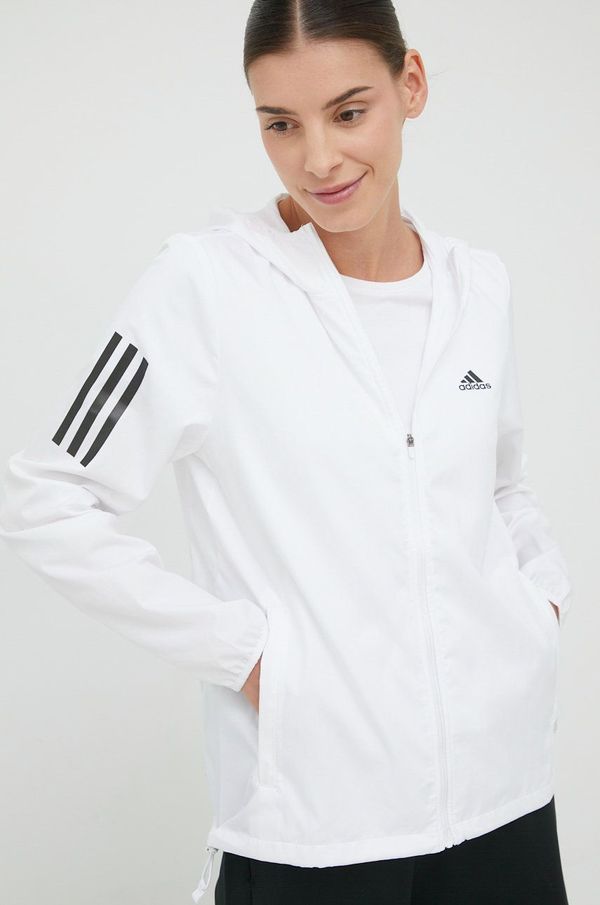 adidas Performance Jakna za trčanje adidas Performance Own The Run boja: bijela, za prijelazno razdoblje