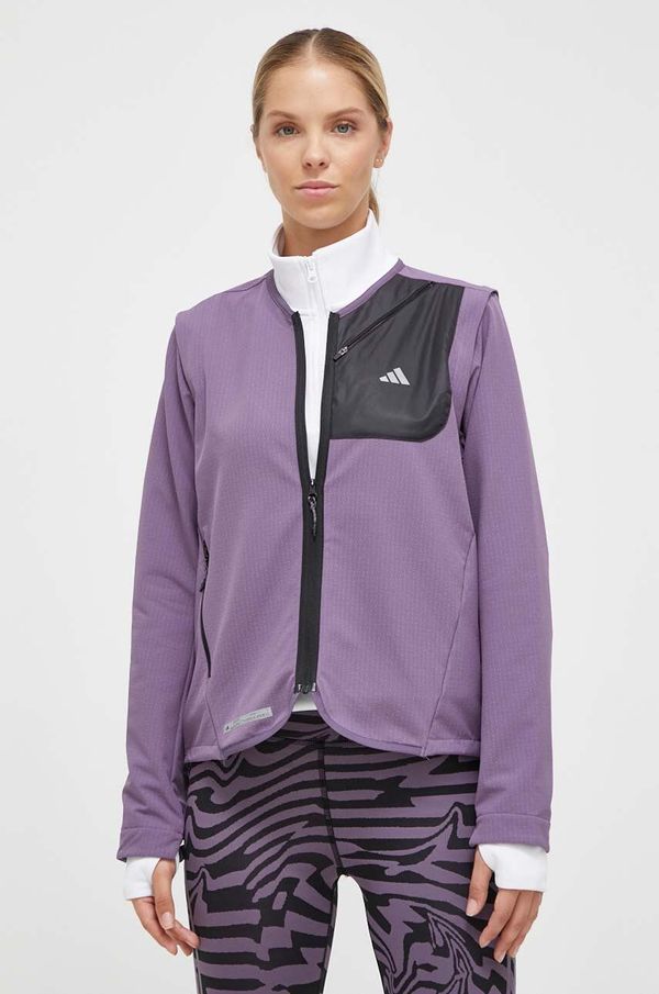adidas Performance Jakna za trčanje adidas Performance Ultimate Conquer the Elements COLD.RDY boja: ljubičasta, za prijelazno razdoblje