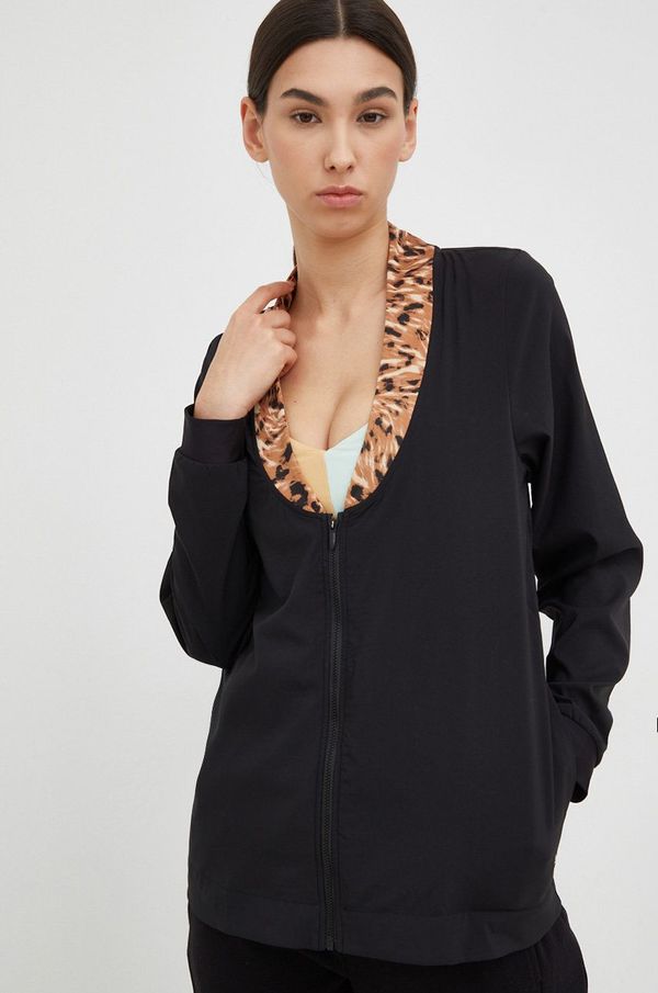 Puma Jakna za trening Puma Safari Glam boja: crna, za prijelazno razdoblje