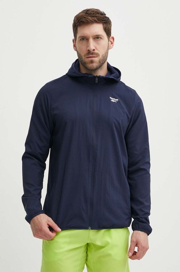 Reebok Jakna za trening Reebok Identity Training boja: tamno plava, za prijelazno razdoblje, 100038736