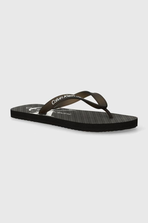 Calvin Klein Jeans Japanke Calvin Klein Jeans BEACH SANDAL GLOSSY za muškarce, boja: crna, YM0YM00952
