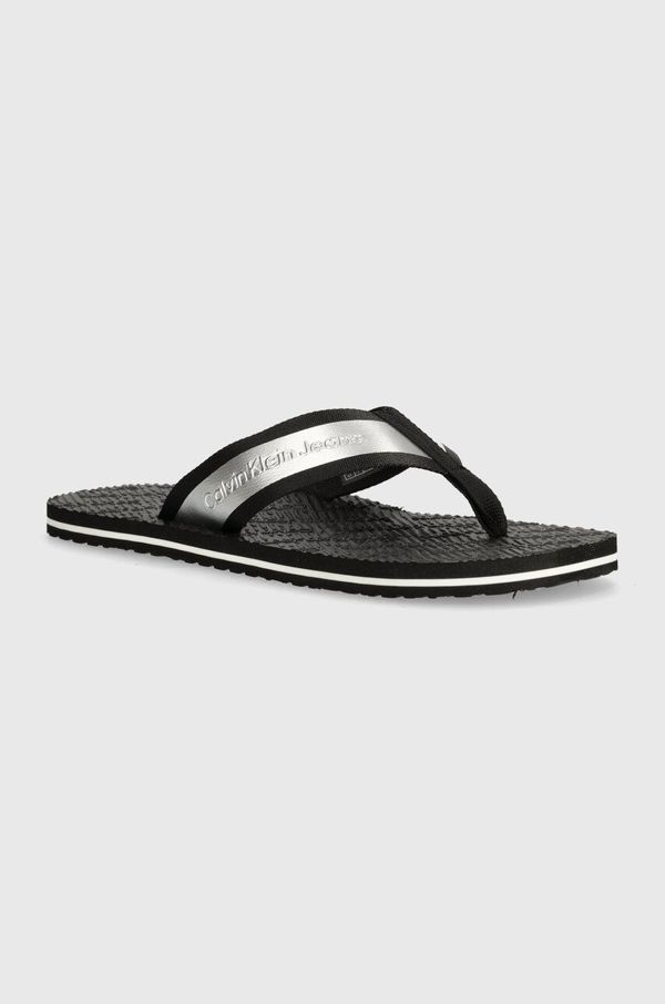 Calvin Klein Jeans Japanke Calvin Klein Jeans BEACH SANDAL IN MET za muškarce, boja: crna, YM0YM00950