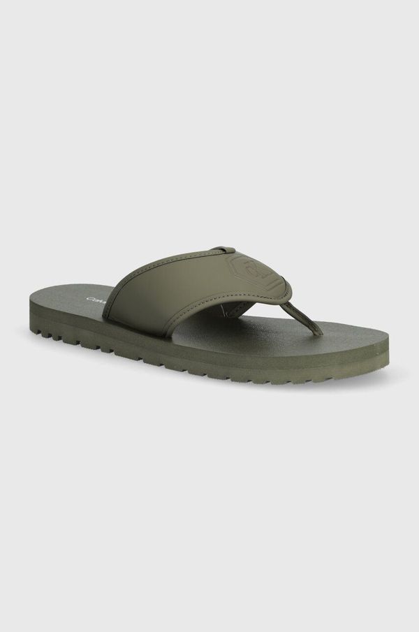 Calvin Klein Jeans Japanke Calvin Klein Jeans THONG SANDAL SLIPON RP IN BTW za muškarce, boja: zelena, YM0YM00943