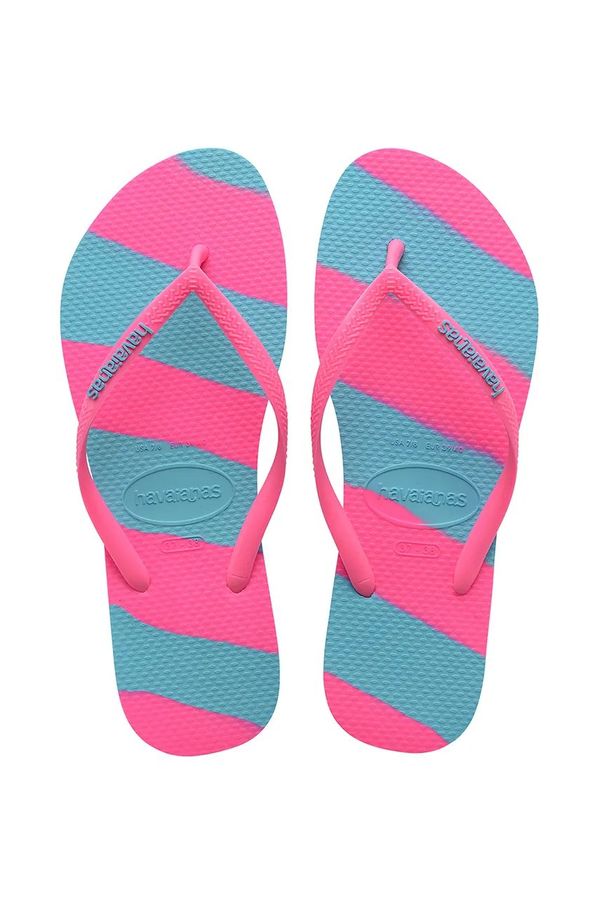 Havaianas Japanke Havaianas SLIM COLOR FUN za žene, boja: ružičasta, ravni potplat, 4149323-5569