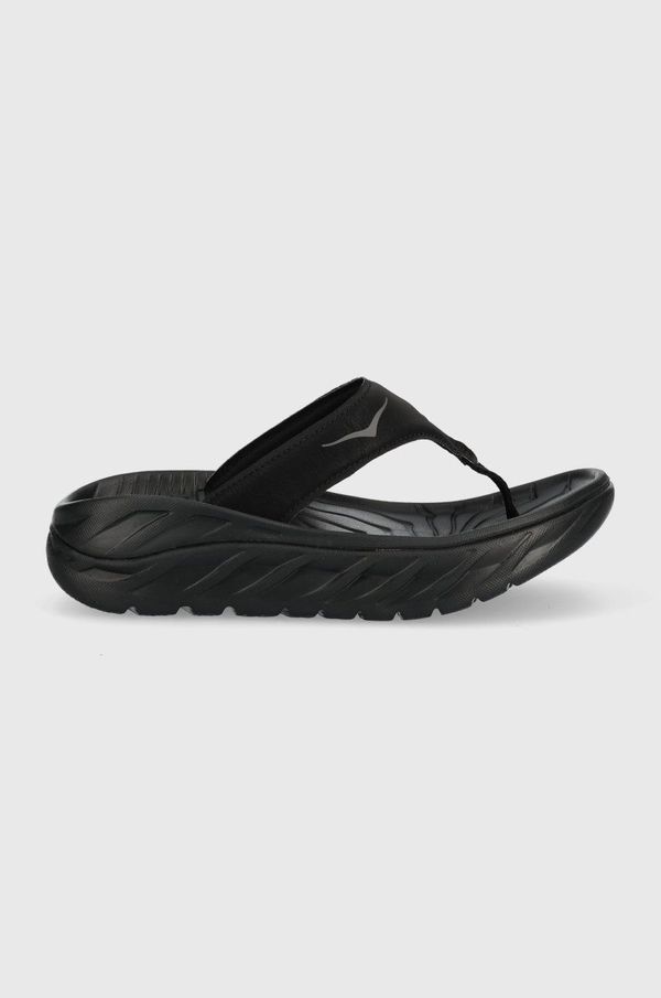Hoka Japanke Hoka Ora Recovery Flip za žene, boja: crna, s platformom, 1117910-BDGGR