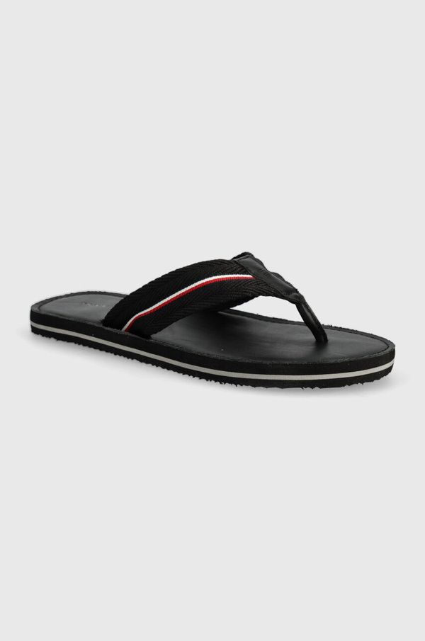 Tommy Hilfiger Japanke Tommy Hilfiger LEATHER BEACH SANDAL za muškarce, boja: crna, FM0FM05027