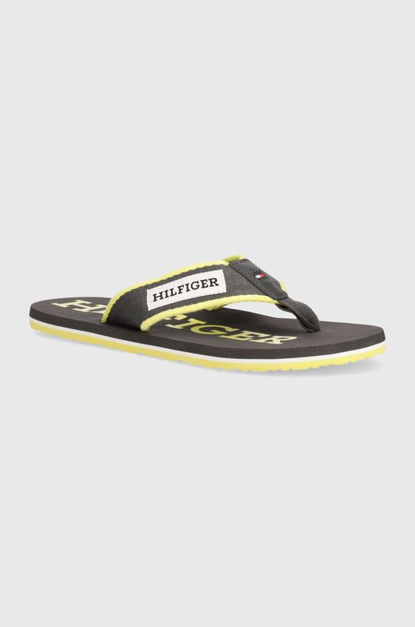 Tommy Hilfiger Japanke Tommy Hilfiger PATCH BEACH SANDAL za muškarce, boja: siva, FM0FM05024