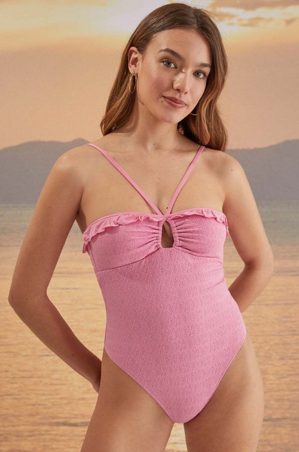 women'secret Jednodijelni kupaći kostim women'secret VERBENA boja: ružičasta, mekane košarice, 5525820
