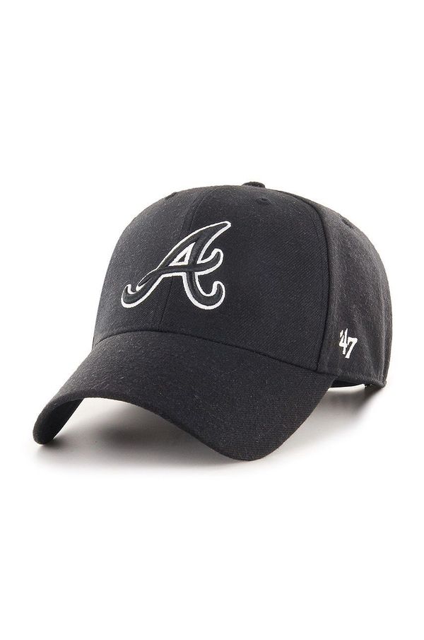 47 brand Kapa 47 brand MLB Atlanta Braves boja: crna, B-MVPSP01WBP-BK