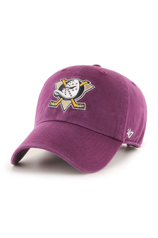 47brand Kapa 47brand Anaheim Ducks boja: ružičasta, s aplikacijom