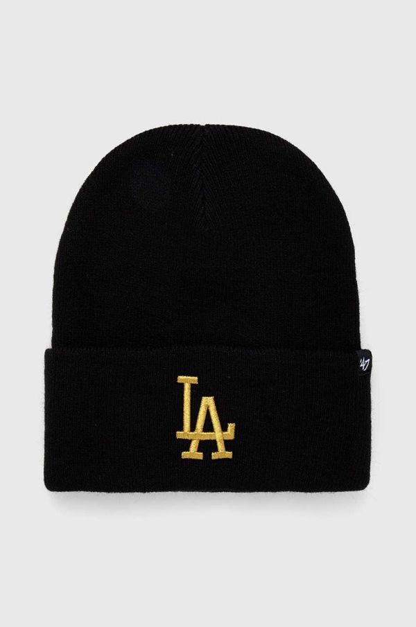 47brand Kapa 47brand MLB Los Angeles Dodgers boja: crna, od debelog pletiva