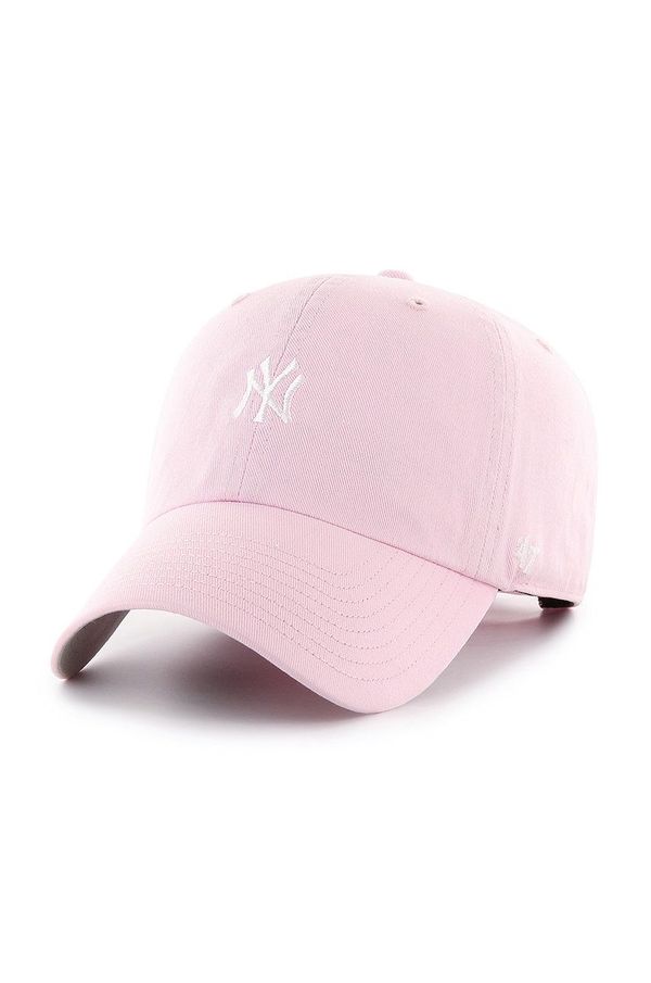 47brand Kapa 47brand New York Yankees boja: ružičasta, s aplikacijom