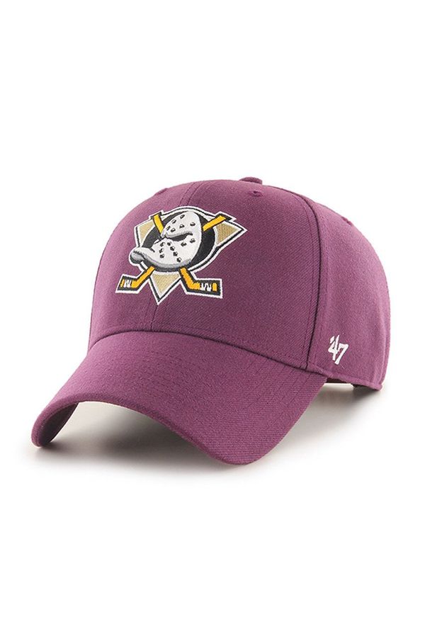 47brand Kapa 47brand NHL Anaheim Ducks boja: ljubičasta
