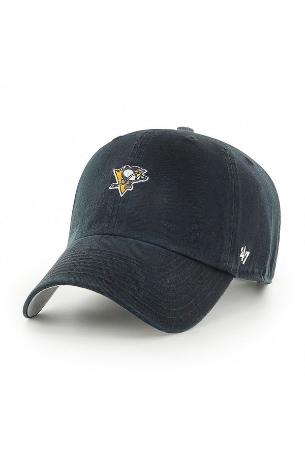 47brand Kapa 47brand Pittsburgh Penguins boja: crna, s aplikacijom
