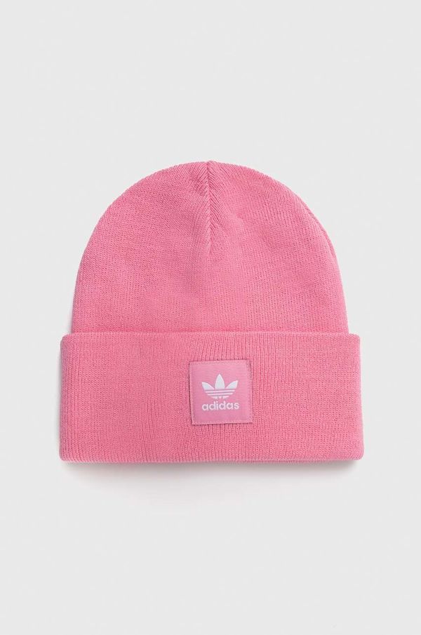 adidas Originals Kapa adidas Originals boja: ružičasta, od debele pletenine