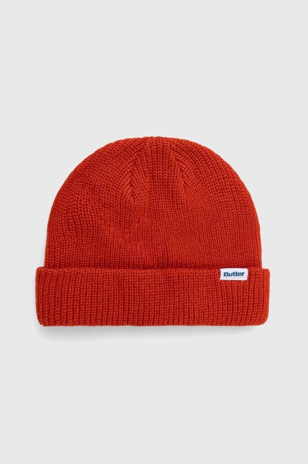 Butter Goods Kapa Butter Goods Wharfie Beanie boja: crvena, od debelog pletiva, BGQ3235704