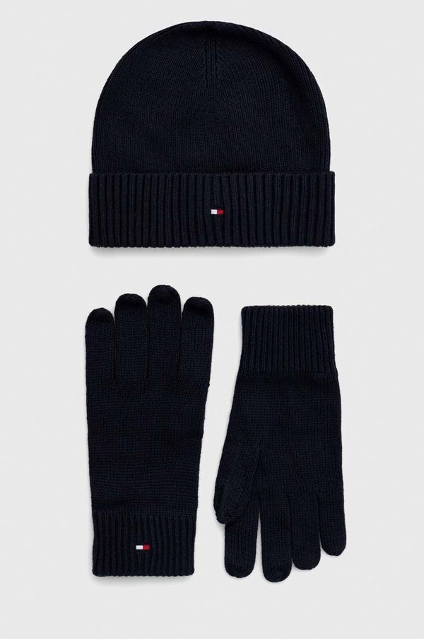 Tommy Hilfiger Kapa i rukavice Tommy Hilfiger boja: tamno plava