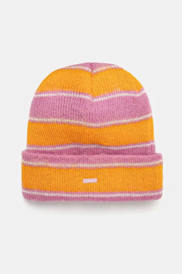 Kangol Kapa Kangol FUZZY STRIPE boja: narančasta, K3725.PP692
