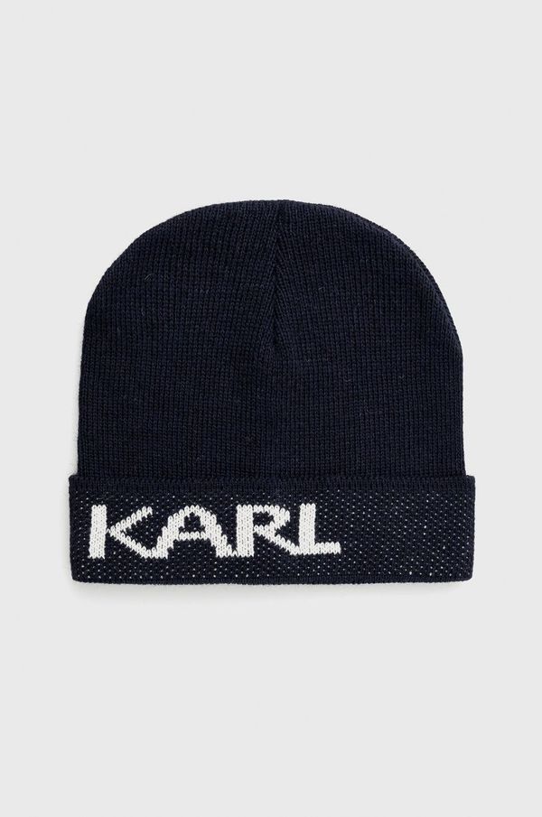 Karl Lagerfeld Kapa Karl Lagerfeld boja: tamno plava