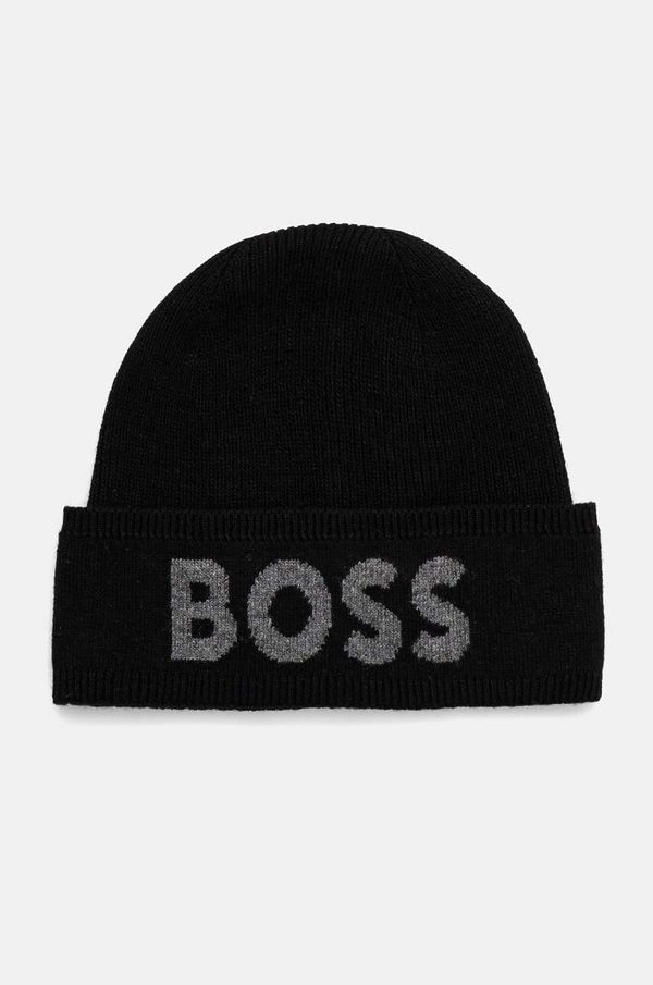 Boss Kapa s dodatkom vune BOSS boja: crna, od tanke pletenine, 50524348