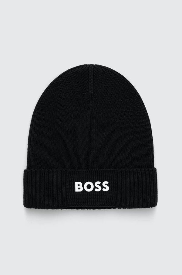 Boss Green Kapa s dodatkom vune Boss Green BOSS GREEN boja: crna
