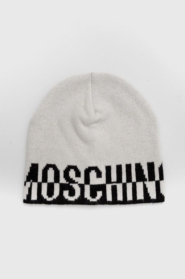 Moschino Kapa s dodatkom vune Moschino boja: bijela,