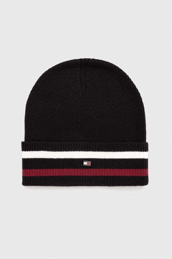 Tommy Hilfiger Kapa s dodatkom vune Tommy Hilfiger boja: crna