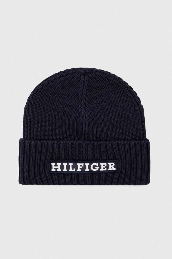 Tommy Hilfiger Kapa s dodatkom vune Tommy Hilfiger boja: tamno plava, od debelog pletiva