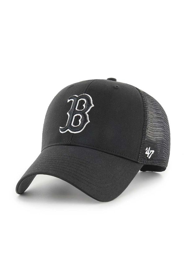 47 brand Kapa sa šiltom 47 brand MLB Boston Red Sox boja: crna, s aplikacijom, B-BRANS02CTP-BKD