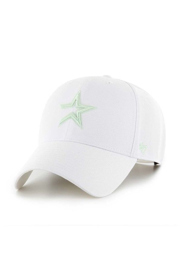 47 brand Kapa sa šiltom 47 brand MLB Houston Astros boja: bijela, s aplikacijom, BCPTN-MVPSP10WBP-WH00