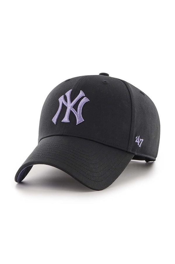 47 brand Kapa sa šiltom 47 brand MLB New York Yankees boja: crna, s aplikacijom, B-ENLSP17CTP-BK