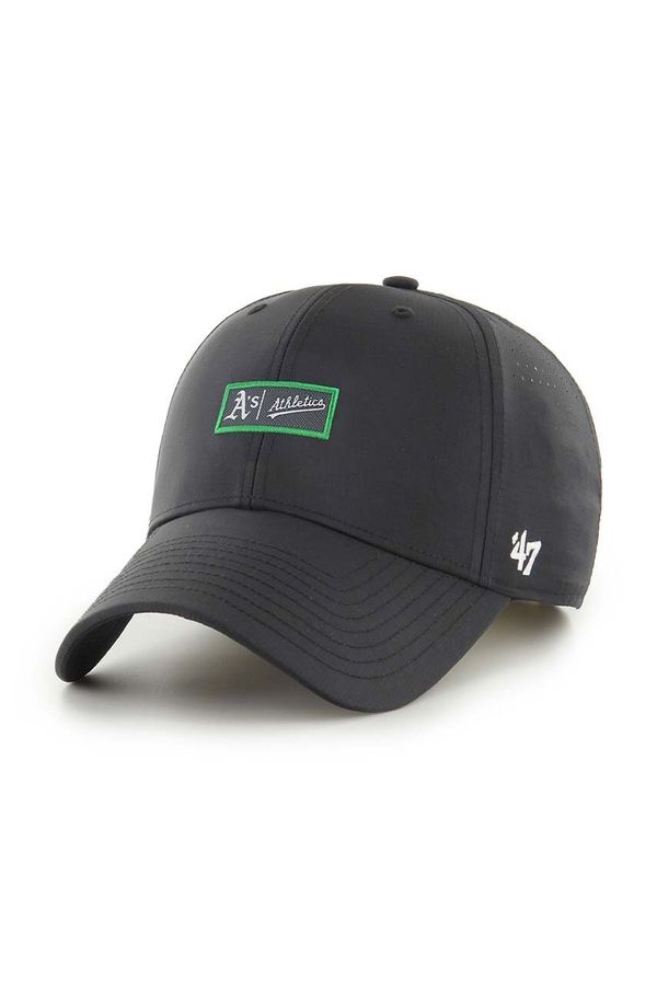 47 brand Kapa sa šiltom 47 brand MLB Oakland Athletics boja: crna, s aplikacijom, B-FAIRM18BBU-BK