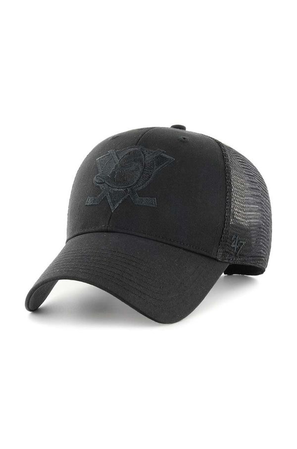 47 brand Kapa sa šiltom 47 brand NHL Anaheim Ducks boja: crna, s aplikacijom, H-BRANS25CTP-BKG