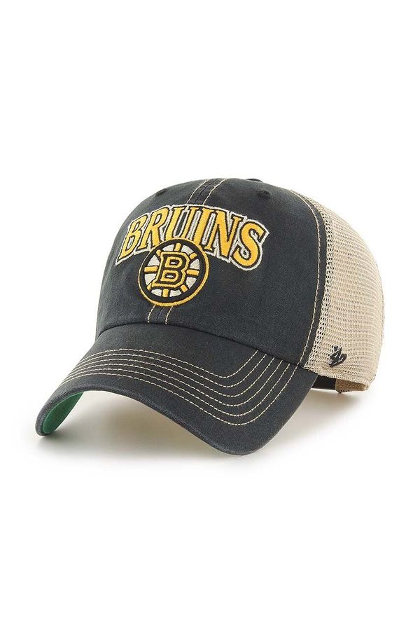 47 brand Kapa sa šiltom 47 brand NHL Boston Bruins boja: tamno plava, s aplikacijom, H-TSCLA01LAP-VB