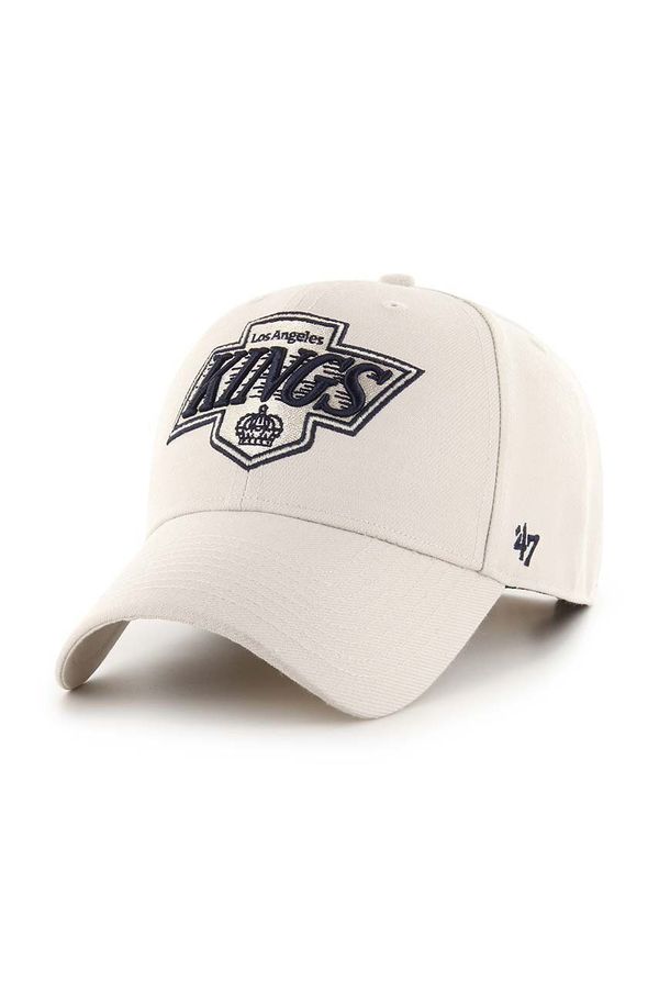 47 brand Kapa sa šiltom 47 brand NHL LA Kings boja: bež, s aplikacijom, HVIN-MVPSP08WBP-BN88