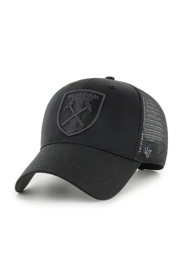 47 brand Kapa sa šiltom 47 brand West Ham United FC boja: crna, s aplikacijom, EPL-BRANS17CTP-BKA