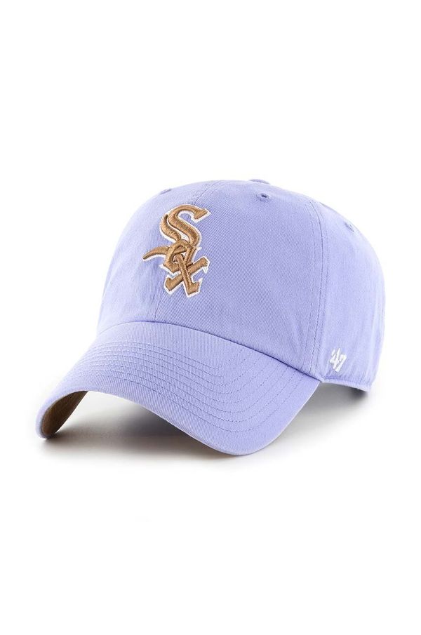 47brand Kapa sa šiltom 47brand MLB Chicago White Sox boja: ljubičasta, s aplikacijom
