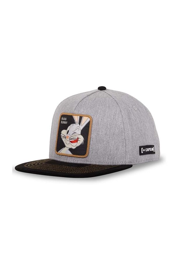 Capslab Kapa sa šiltom Capslab x Looney Tunes boja: siva, s aplikacijom, CL/LOO10/1/CF/BUG